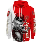 Arsenal Jack Skellington Red Hoodie Best Selling