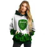 Arsenal Lucky Motif White Green Hoodie Best Selling