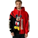 Arsenal Mickey Mouse Red Black Hoodie Best Selling