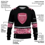 Arsenal Pink Ribbon Black Pink Sweater Best Selling