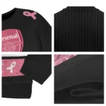 Arsenal Pink Ribbon Black Pink Sweater Best Selling