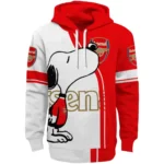 Arsenal Playful Snoopy Red Hoodie Best Selling