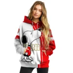 Arsenal Playful Snoopy Red Hoodie Best Selling