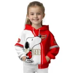 Arsenal Playful Snoopy Red Hoodie Best Selling