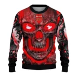 Arsenal Skull Intensity Red Black Sweater Best Selling
