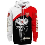 Arsenal Skull Punisher Black Hoodie Best Selling