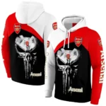 Arsenal Skull Punisher Black Hoodie Best Selling