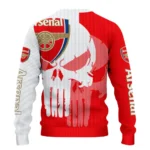 Arsenal Skull Split Red White Sweater Best Selling