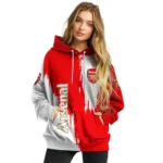 Arsenal Splatter Effect Red Hoodie Best Selling