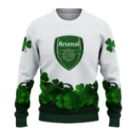 Arsenal St Patrick White Sweater Best Selling