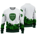 Arsenal St Patrick White Sweater Best Selling