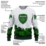 Arsenal St Patrick White Sweater Best Selling