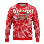 Arsenal Tie Dye Designs Red Sweater Best Selling