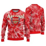 Arsenal Tie Dye Designs Red Sweater Best Selling