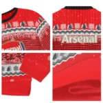 Arsenal Tree Pattern Red Sweater Best Selling