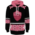 As Roma Awareness Ribbon Black Pink Hoodie Best Selling