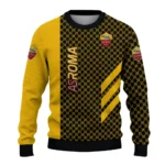 As Roma Circles Mesh Red Black Sweater Best Selling