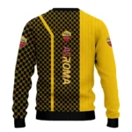 As Roma Circles Mesh Red Black Sweater Best Selling