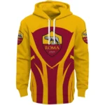 As Roma Concentric Lines Red Hoodie Best Selling