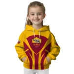 As Roma Concentric Lines Red Hoodie Best Selling