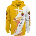 As Roma Dynamic Slash Red White Hoodie Best Selling