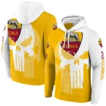 As Roma Graphic Punisher Red White Hoodie Best Selling