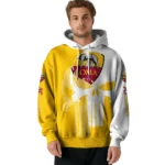 As Roma Graphic Punisher Red White Hoodie Best Selling