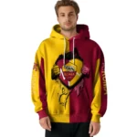 As Roma Heartbeat Graphic Red Hoodie Best Selling