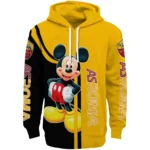 As Roma Mickey Mouse Red Black Hoodie Best Selling
