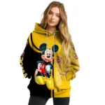 As Roma Mickey Mouse Red Black Hoodie Best Selling