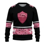 As Roma Pink Ribbon Black Pink Sweater Best Selling