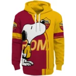 As Roma Playful Snoopy Red Hoodie Best Selling