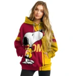As Roma Playful Snoopy Red Hoodie Best Selling
