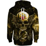 As Roma Skull Artwork Red Black Hoodie Best Selling