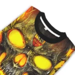 As Roma Skull Intensity Red Black Sweater Best Selling