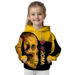As Roma Skull Motif Red Black Hoodie Best Selling