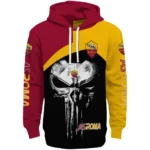 As Roma Skull Punisher Black Hoodie Best Selling