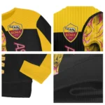 As Roma Skull Swirl Red Black Sweater Best Selling