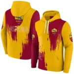 As Roma Splatter Effect Red Hoodie Best Selling
