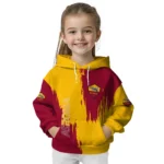 As Roma Splatter Effect Red Hoodie Best Selling