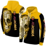 As Roma Sugar Skull Red Black Hoodie Best Selling