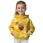 As Roma Tie Dye Pattern Red Hoodie Best Selling