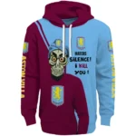 Aston Villa Achmed Skull Claret Hoodie Best Selling