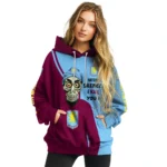 Aston Villa Achmed Skull Claret Hoodie Best Selling