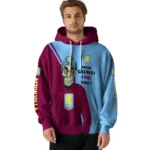 Aston Villa Achmed Skull Claret Hoodie Best Selling