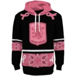 Aston Villa Awareness Ribbon Black Pink Hoodie Best Selling