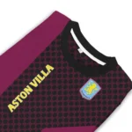 Aston Villa Circles Mesh Claret Black Sweater Best Selling