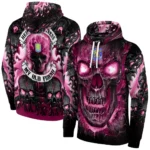 Aston Villa Demonic Skull Claret Black Hoodie Best Selling
