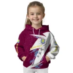 Aston Villa Dynamic Slash Claret White Hoodie Best Selling