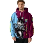 Aston Villa Jack Skellington Claret Hoodie Best Selling